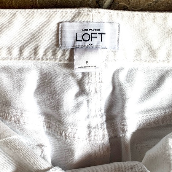 Anne Taylor Loft White Denim Mini Skirt - Picture 5 of 5
